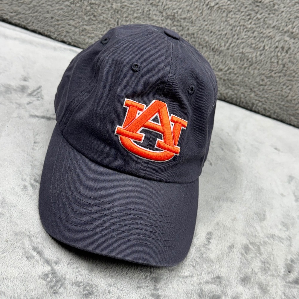Auburn Tigers Baseball Cap Mens OSFA Navy Blue Excellent Embroidered‎ Dad Hat